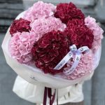 Букет з 9 колумбійських гортензій
